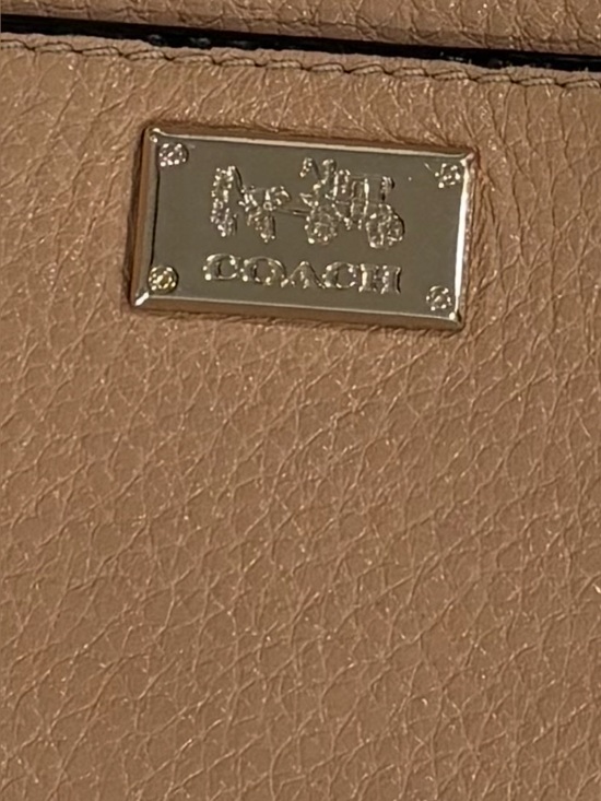 Coach Handbags - Coach Madison Collection Pebble Leather Crossbody Bag Taupe/Sand Hot Pink Lining